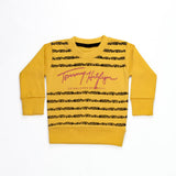 Golden Horizon Striped Sweatshirt