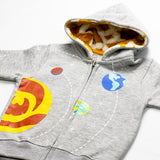 Galaxy Explorer Gray Zipper Hoodie