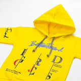 Golden Yellow Striped Hoodie