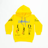 Golden Yellow Striped Hoodie