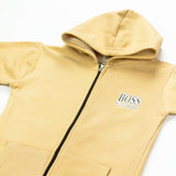 Yellow Zipper with "Boss" Logo