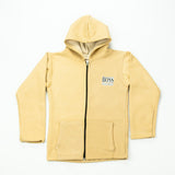 Yellow Zipper with "Boss" Logo